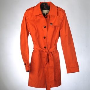 Banana Republic Orange Trench Coat S